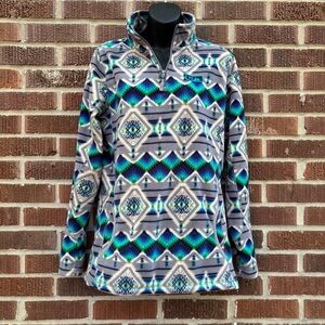 Powder River Outfitters Pullover Fleece by Panhandle Women's M Western Print